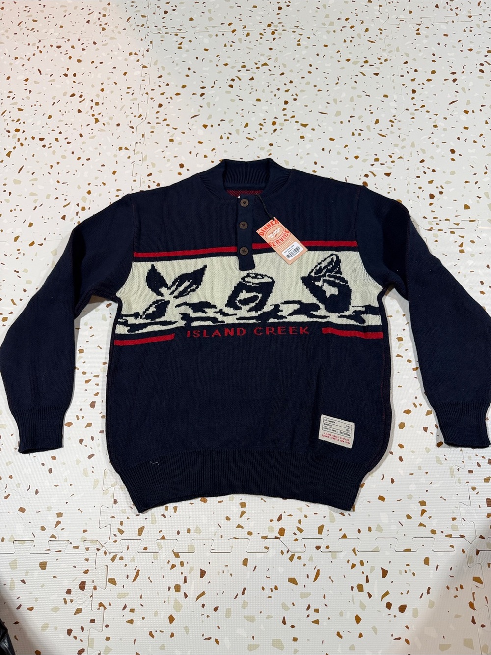 Island Creek Henley Sweater x Dinner Service NY